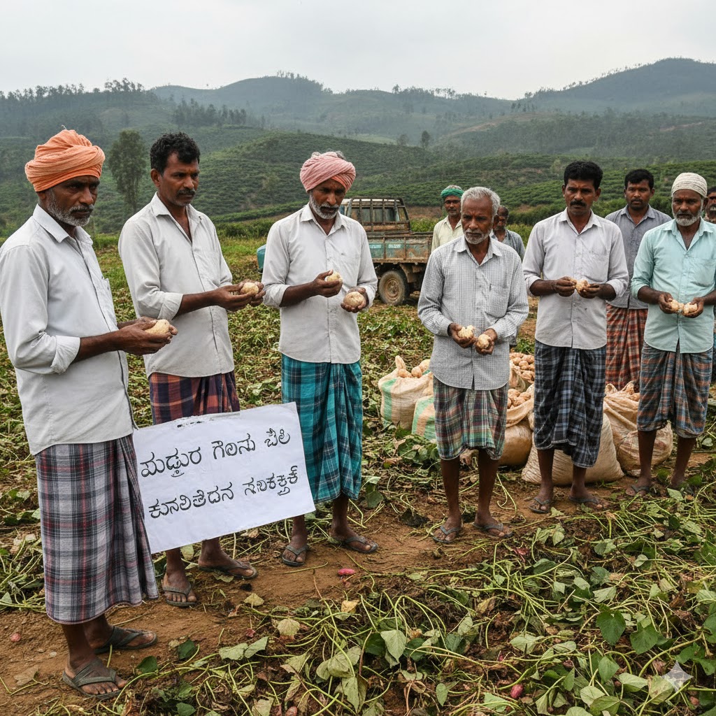 Farmers worried over falling sweet potato prices